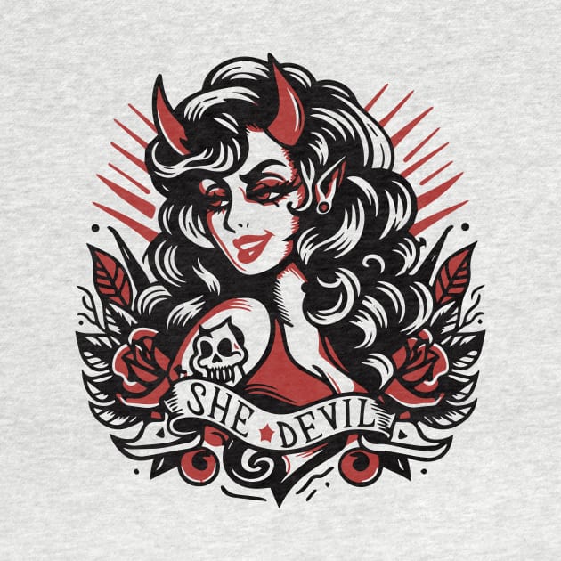 Retro Devil Girl by n23tees